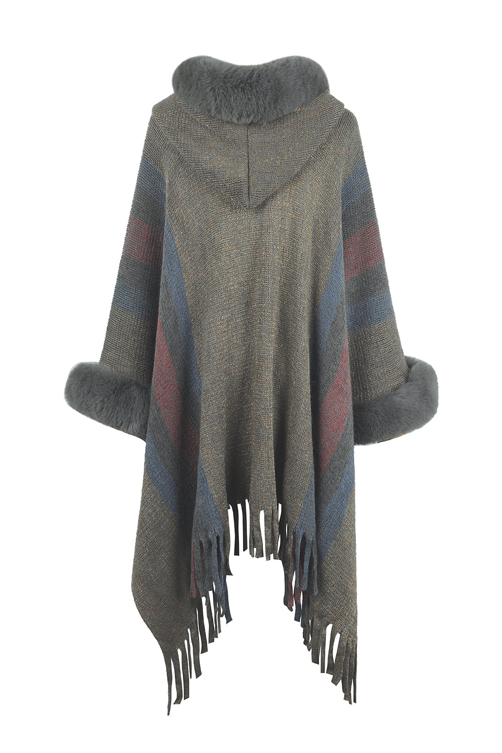 Cozy Glamour Fur Poncho