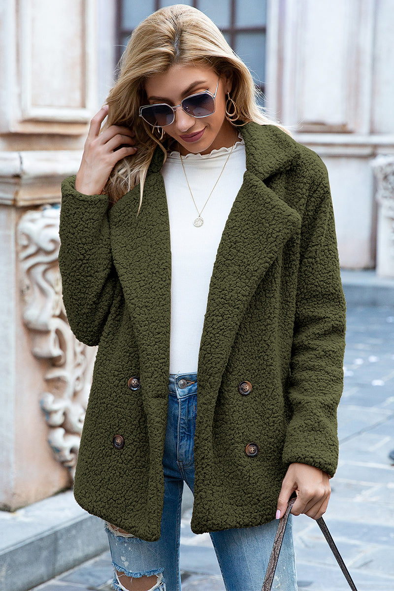 Sherpa Fusion Double-Breasted Coat