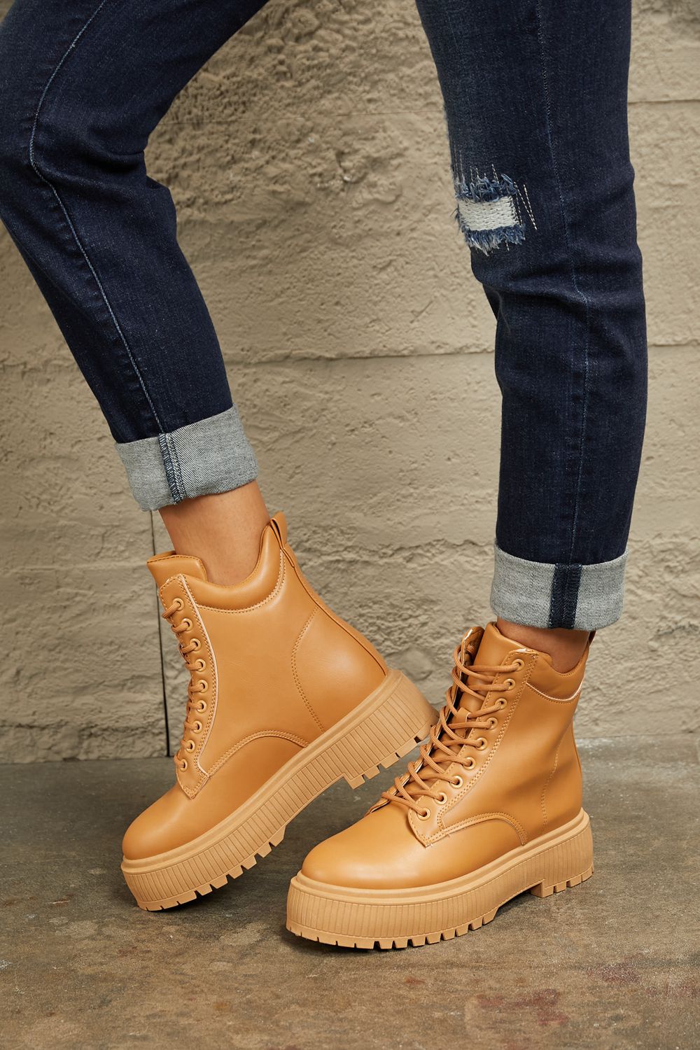 Chic Caramel Cityscape Boots