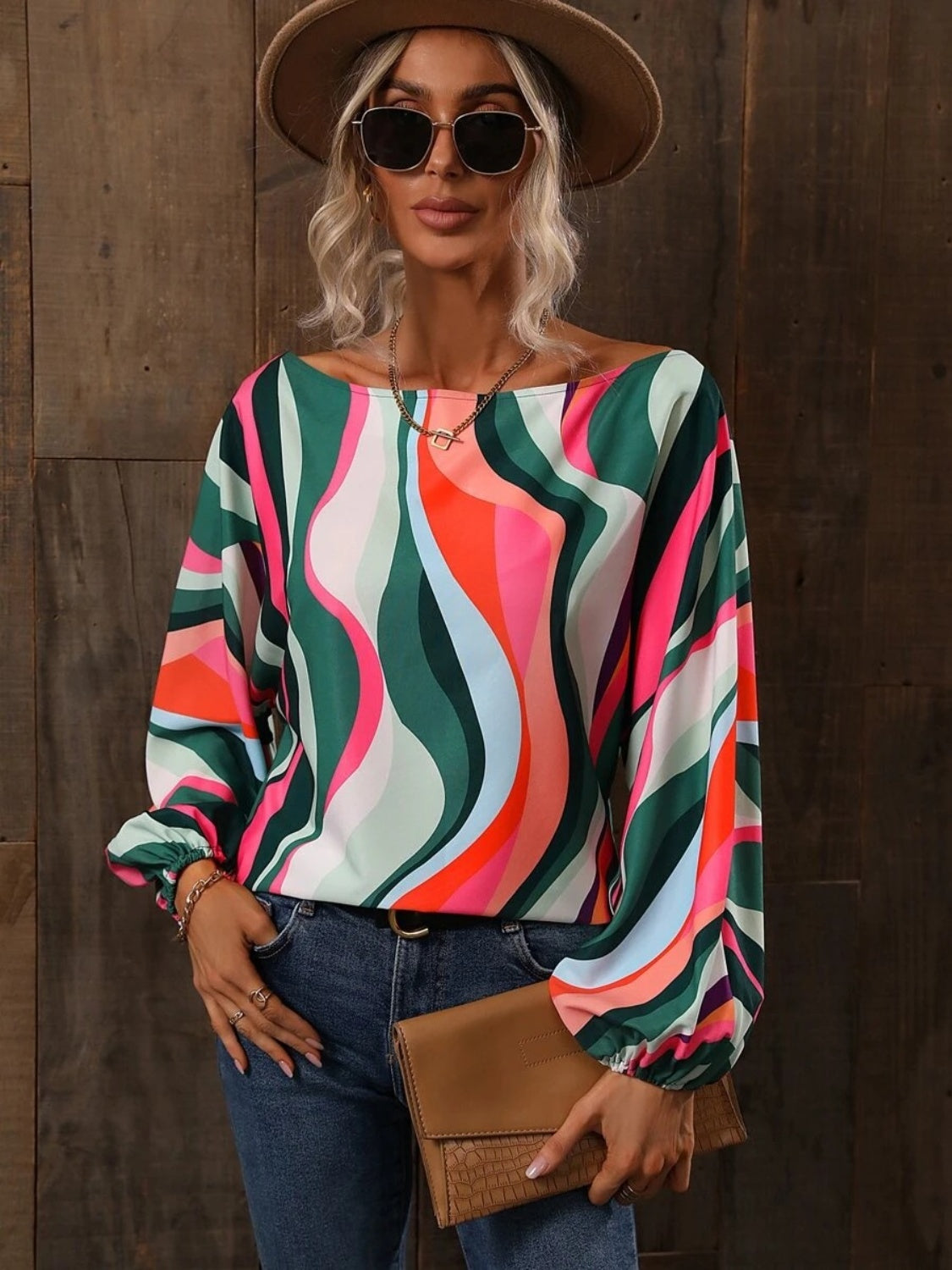 Elliana Boat Neck Blouse
