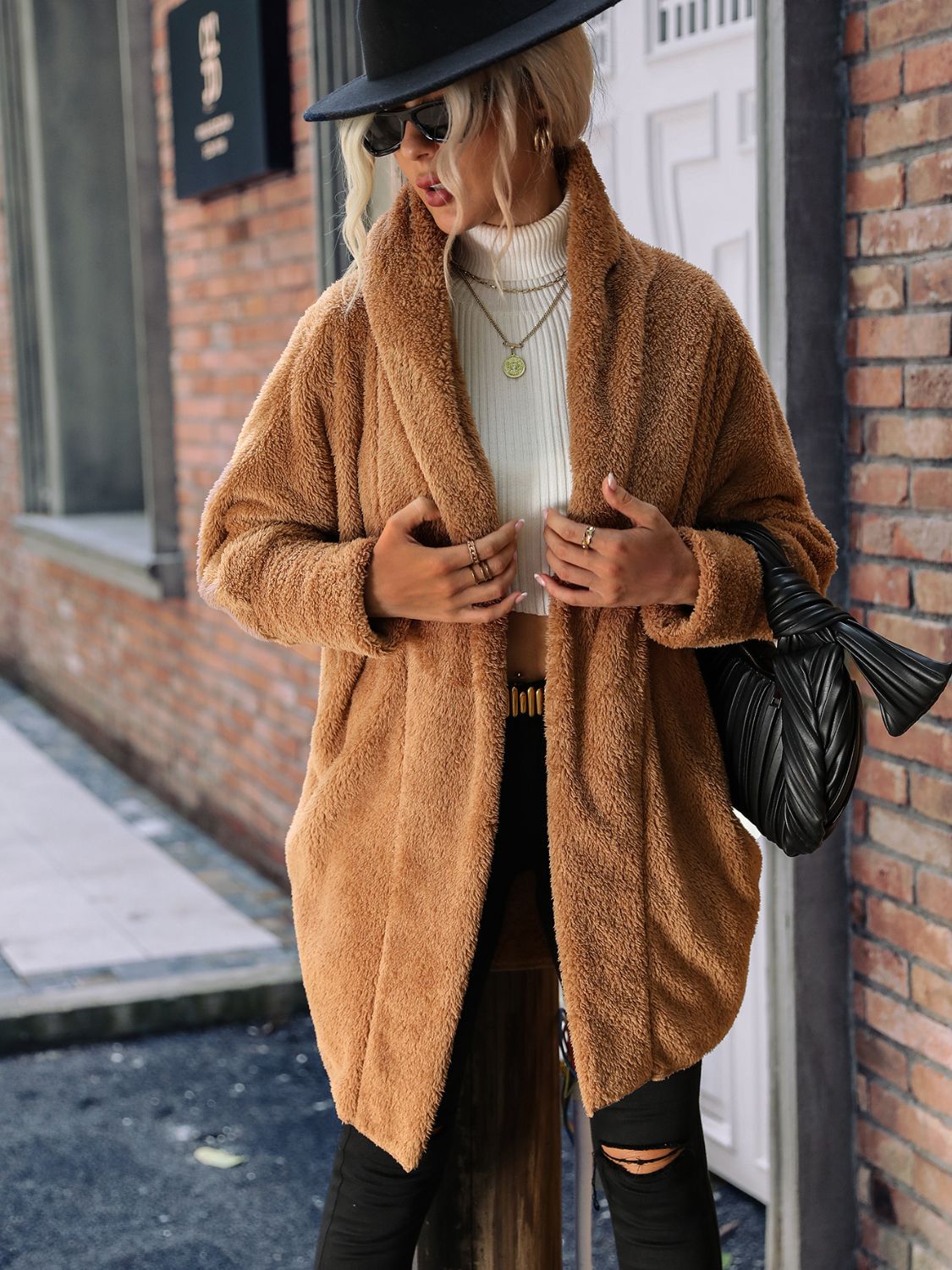 Caramel Dreamland Hooded Coat