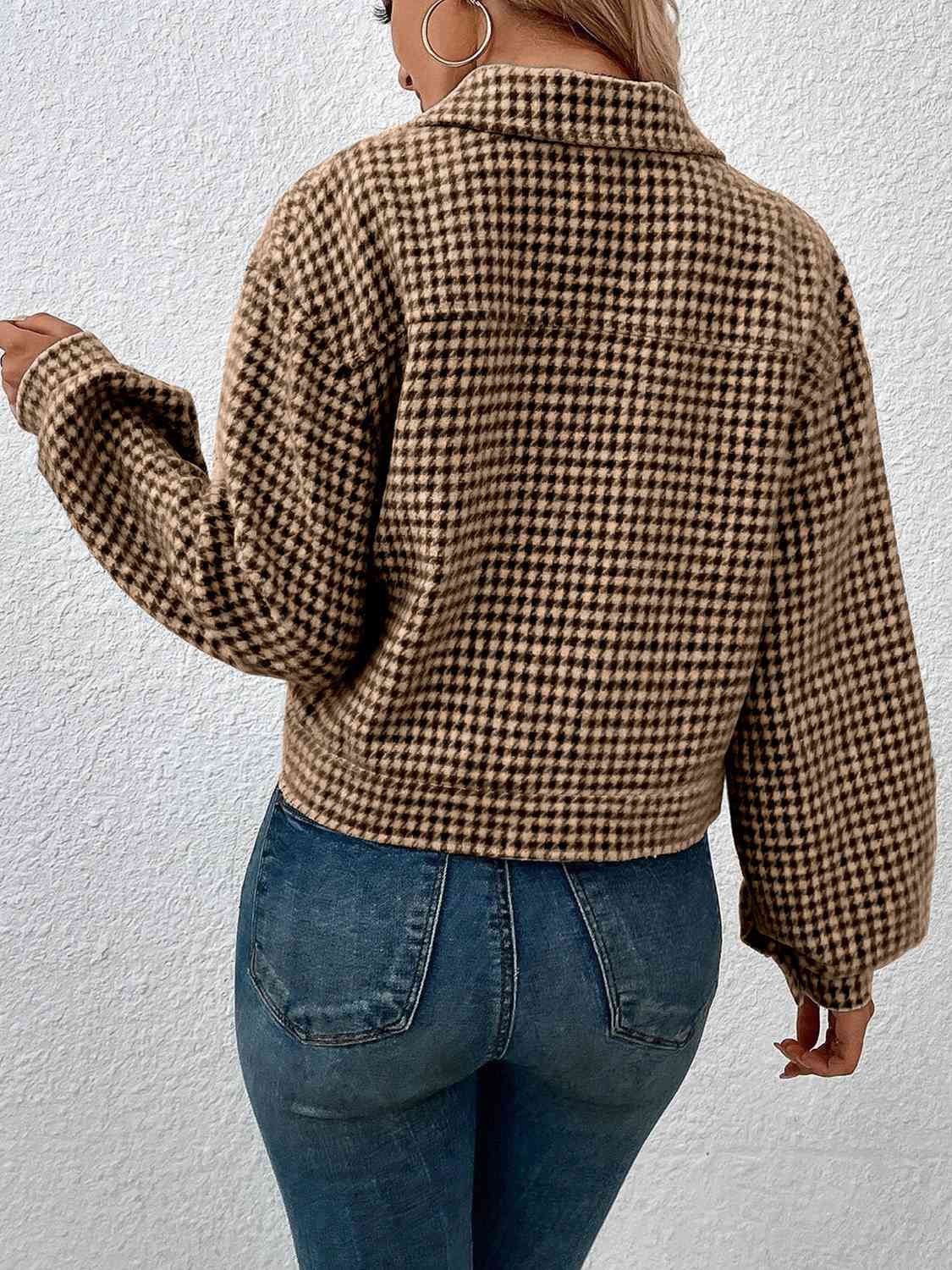 Classic Checkmate Button-Up Jacket