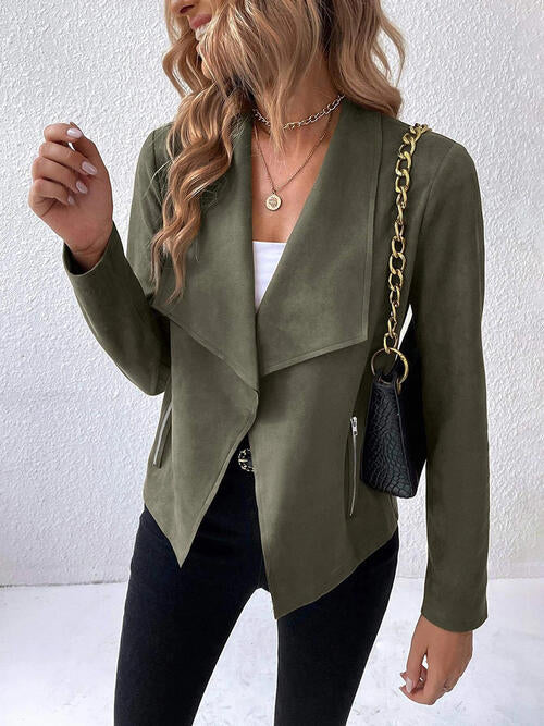 Cascade Chic Collared Jacket
