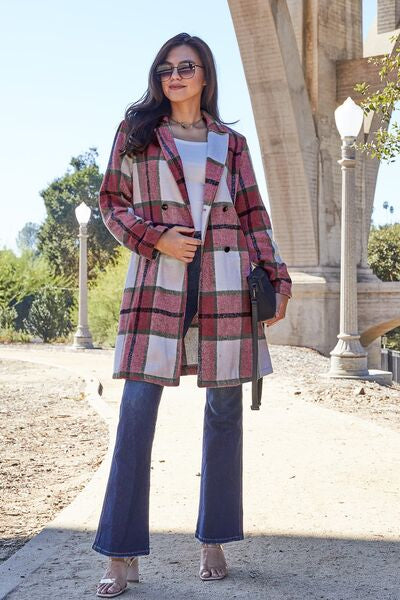 Classic Checkmate Lapel Coat