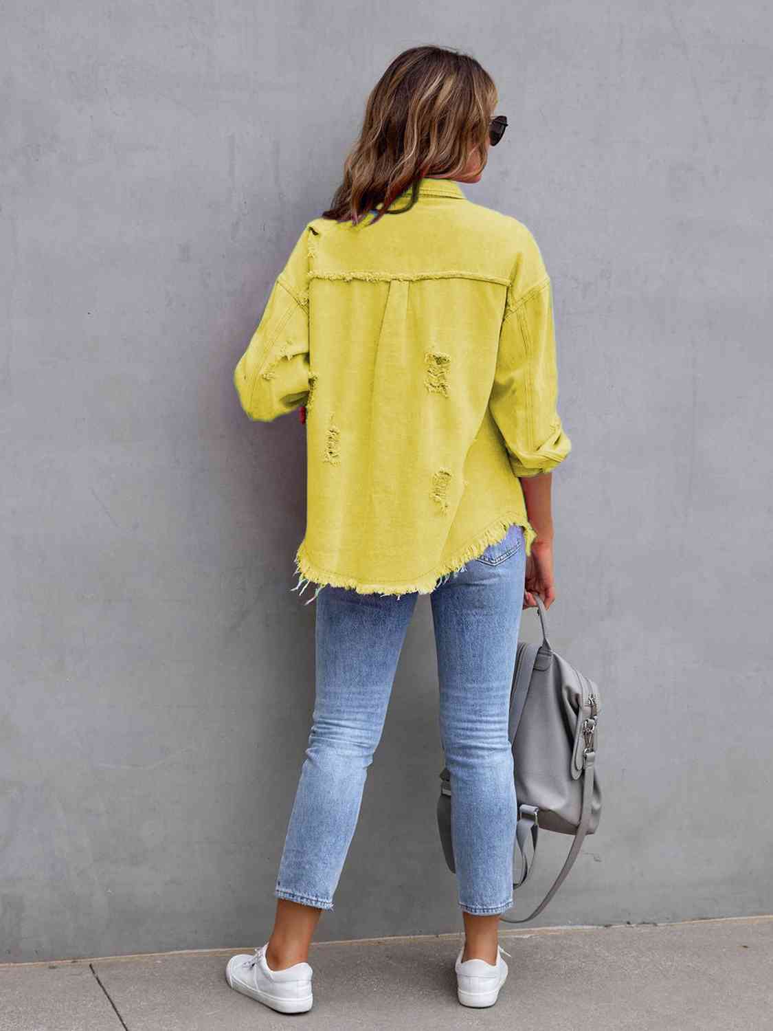 Rugged Vogue Distressed Denim Jacket
