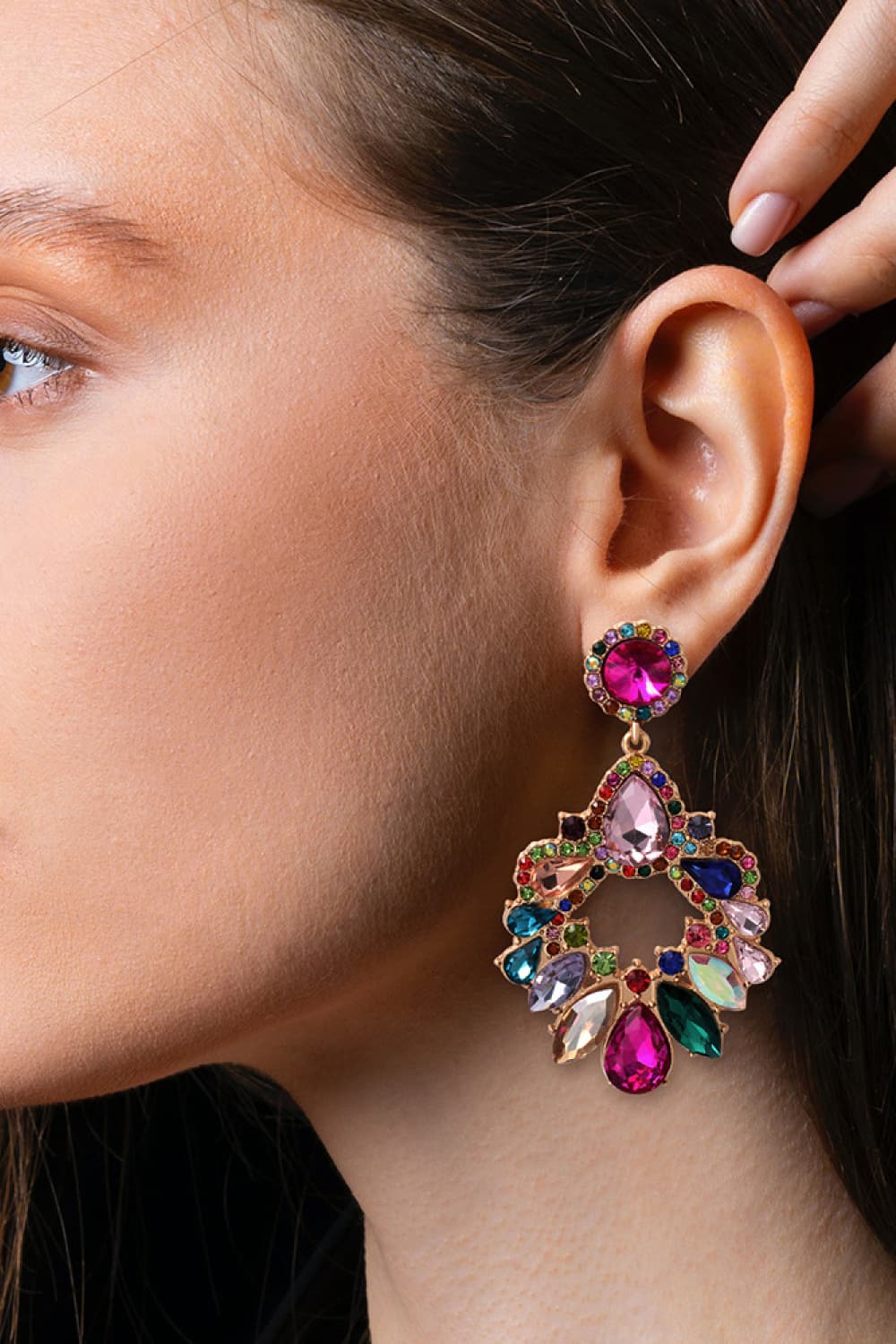 Halle Glass Drop Earrings
