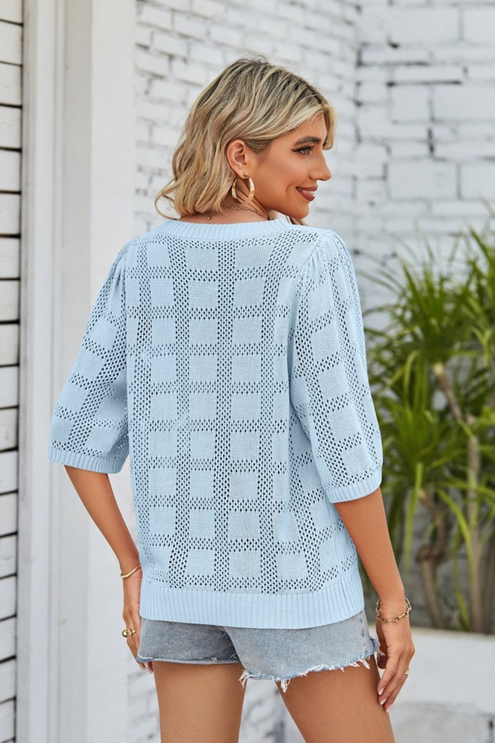 Open Knit Top
