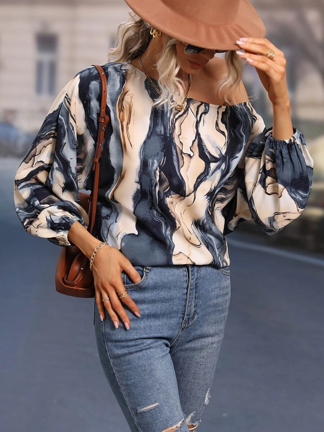 Elliana Boat Neck Blouse