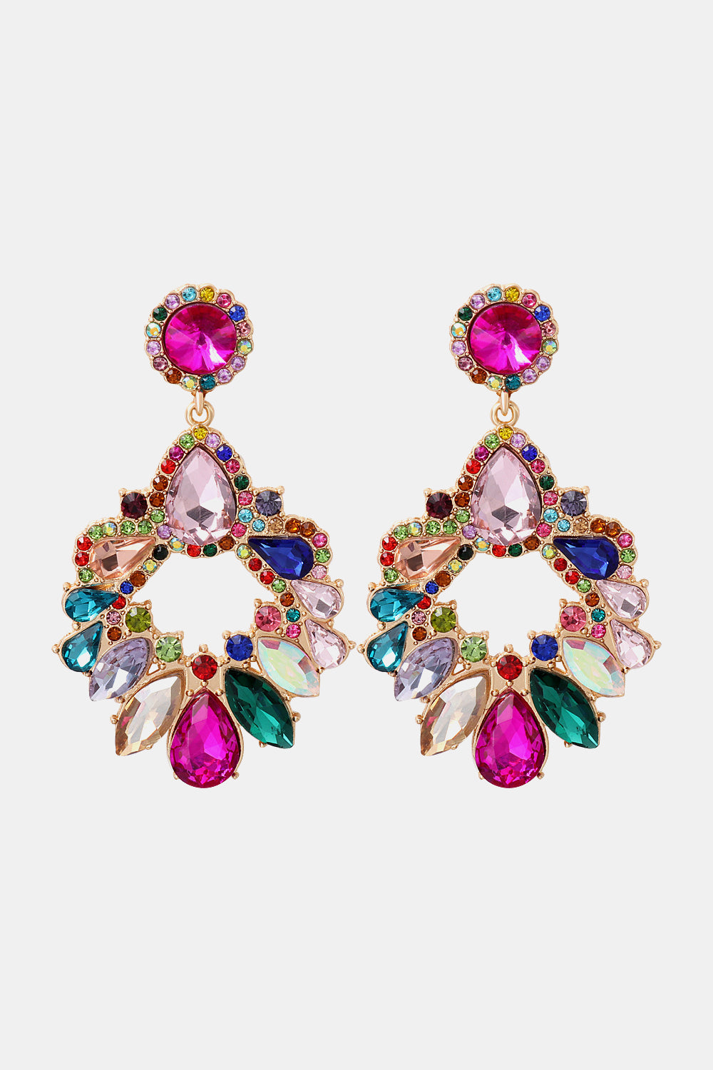 Halle Glass Drop Earrings