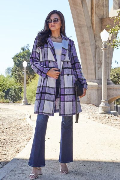 Classic Checkmate Lapel Coat