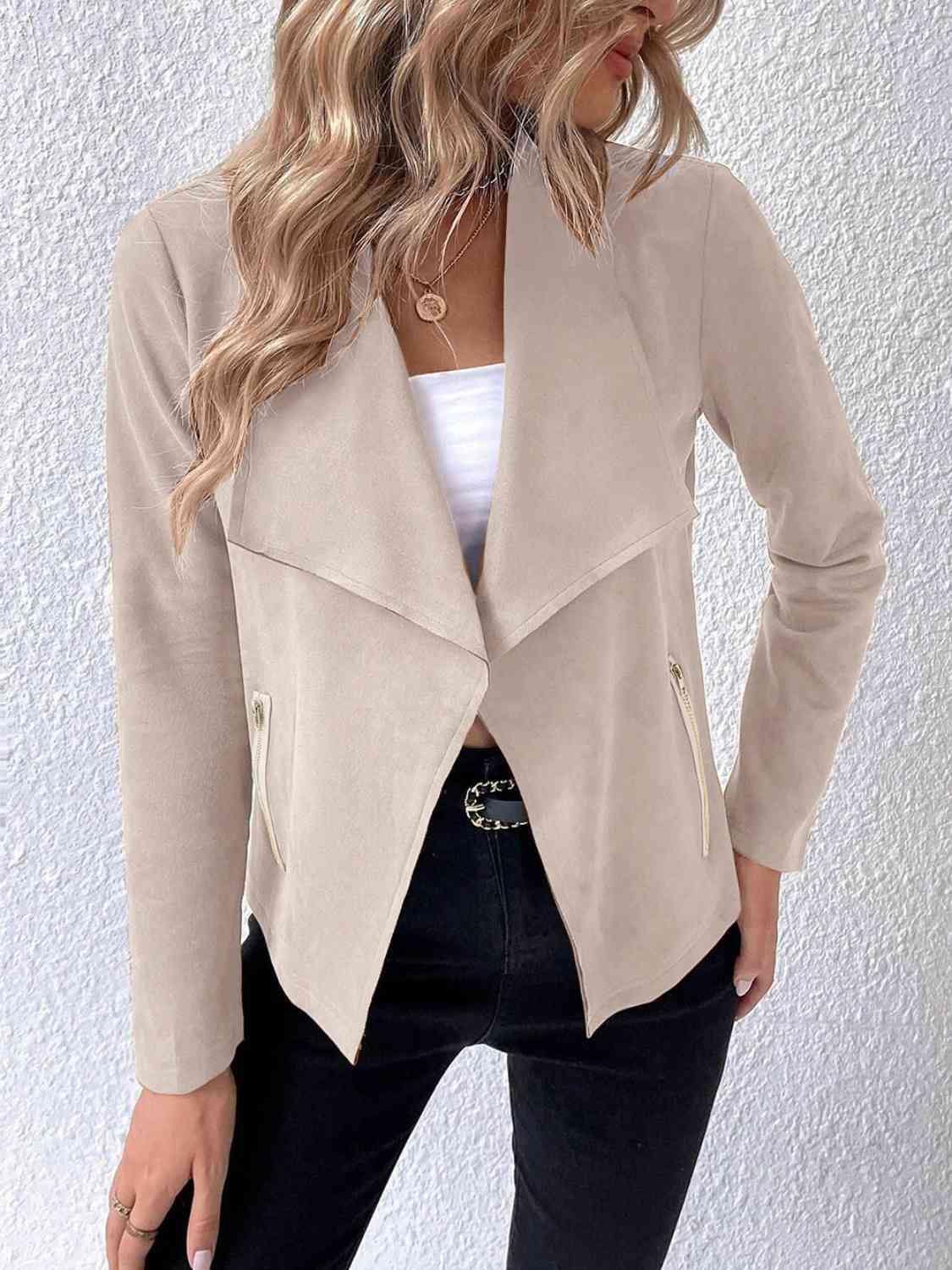 Cascade Chic Collared Jacket