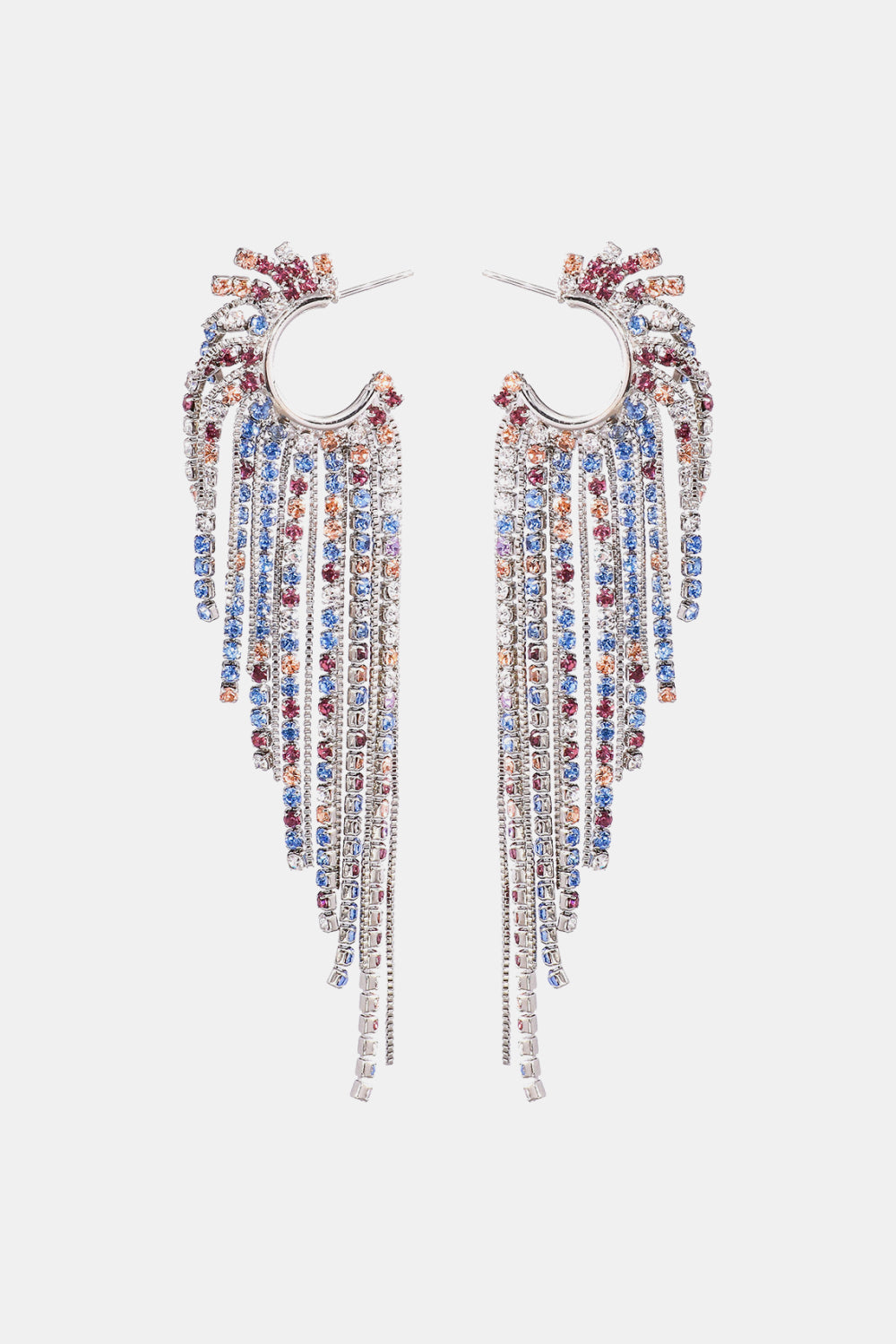 Radiant Fringe Gem Earrings