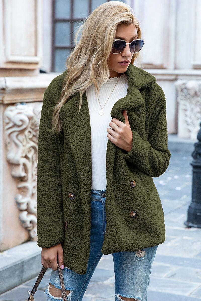 Sherpa Fusion Double-Breasted Coat