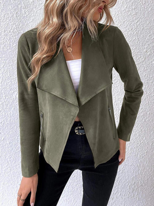 Cascade Chic Collared Jacket