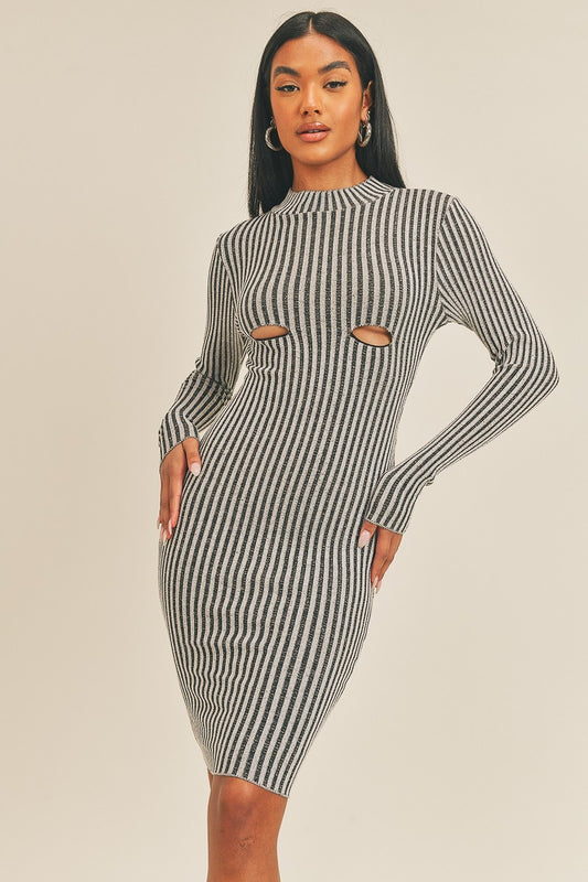 Peekaboo Perfection Stripe Dress