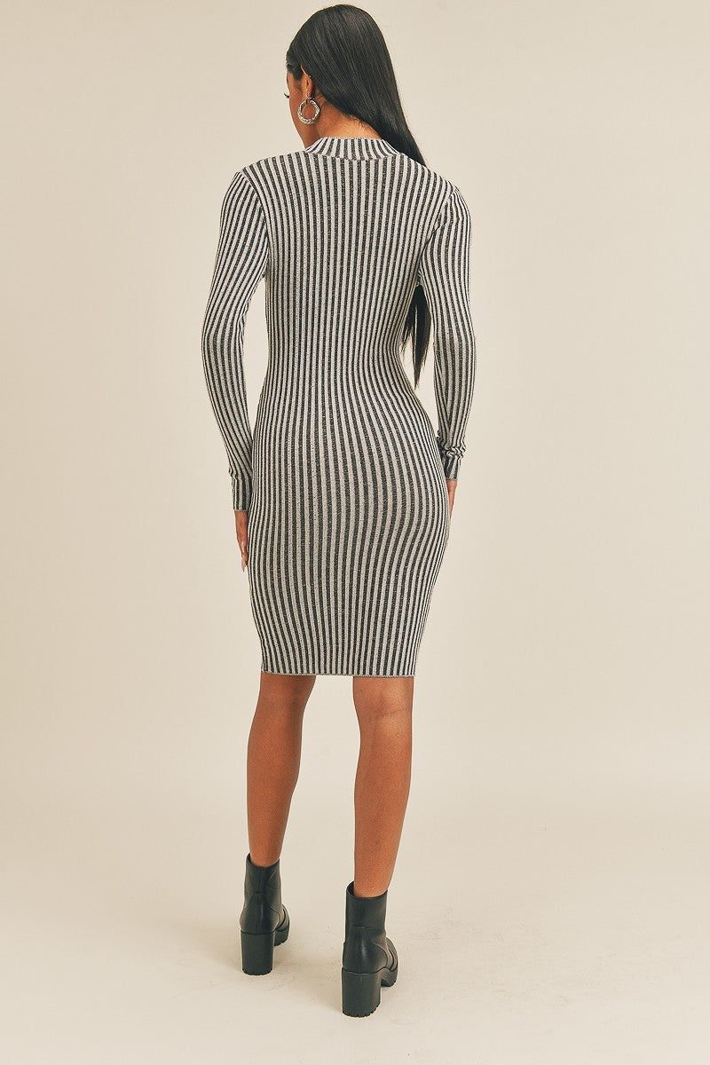 Peekaboo Perfection Stripe Dress