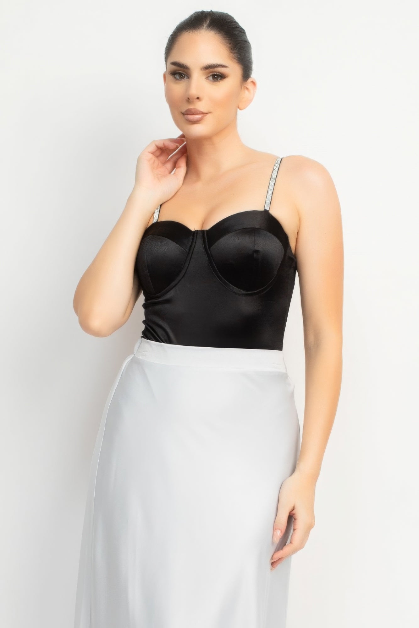 Glimmering Goddess Sweetheart Bodysuit