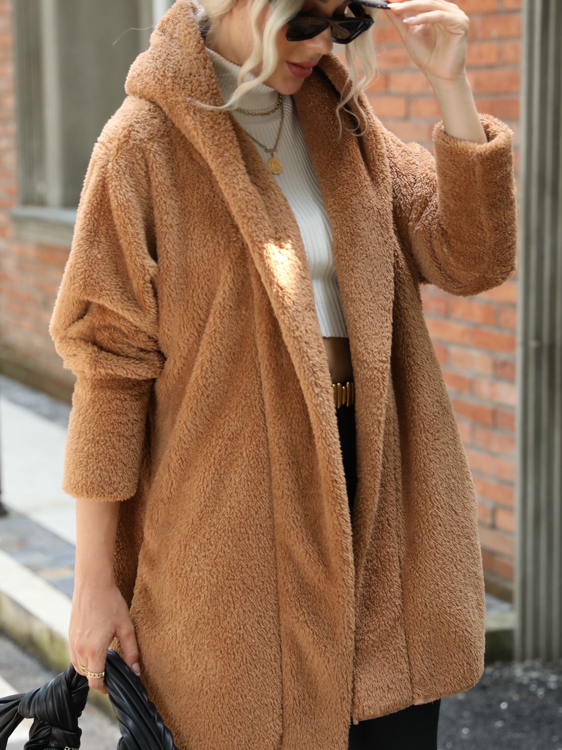 Caramel Dreamland Hooded Coat