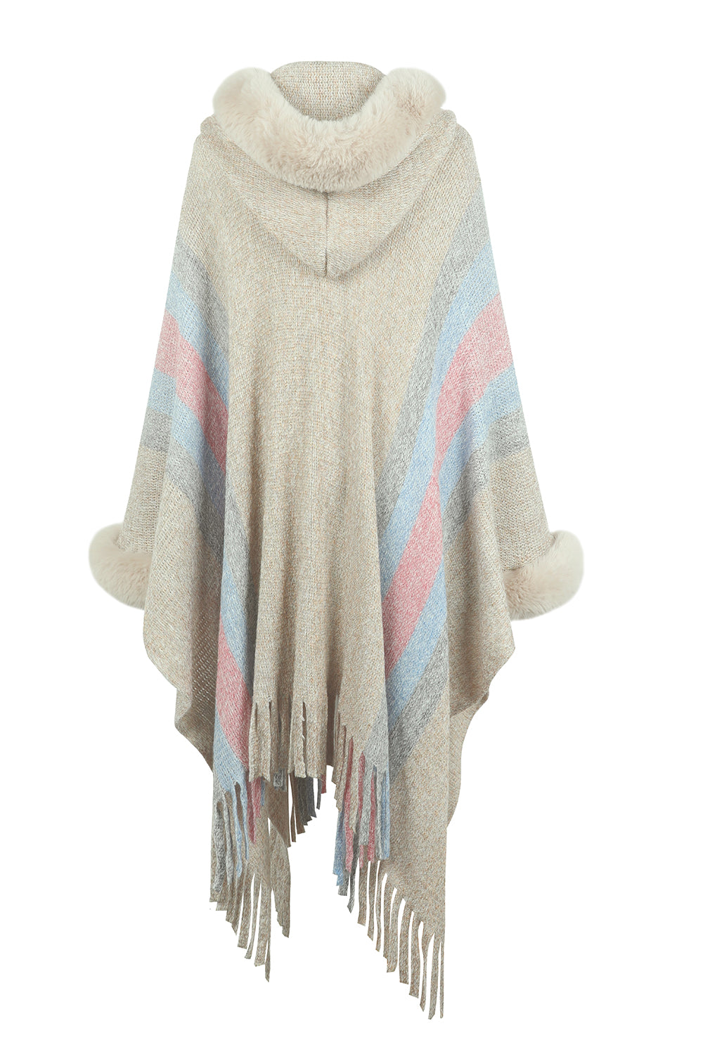 Cozy Glamour Fur Poncho