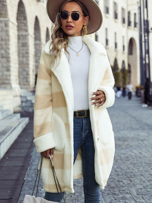 Cozy Charm Plaid Coat