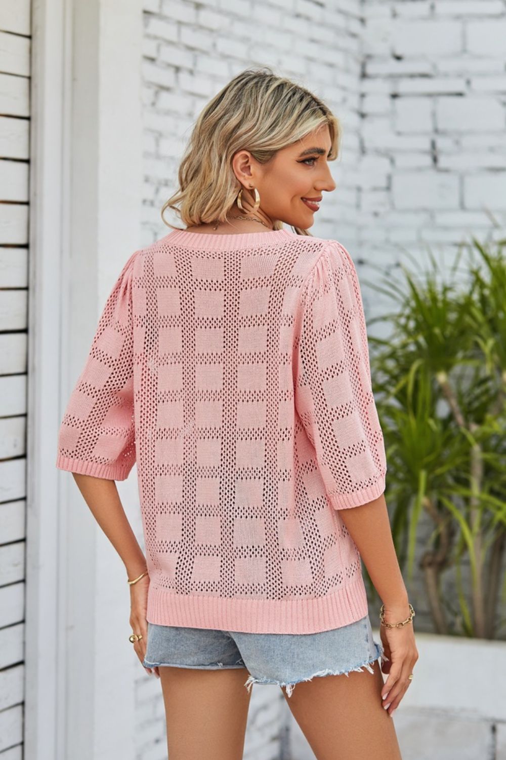 Open Knit Top