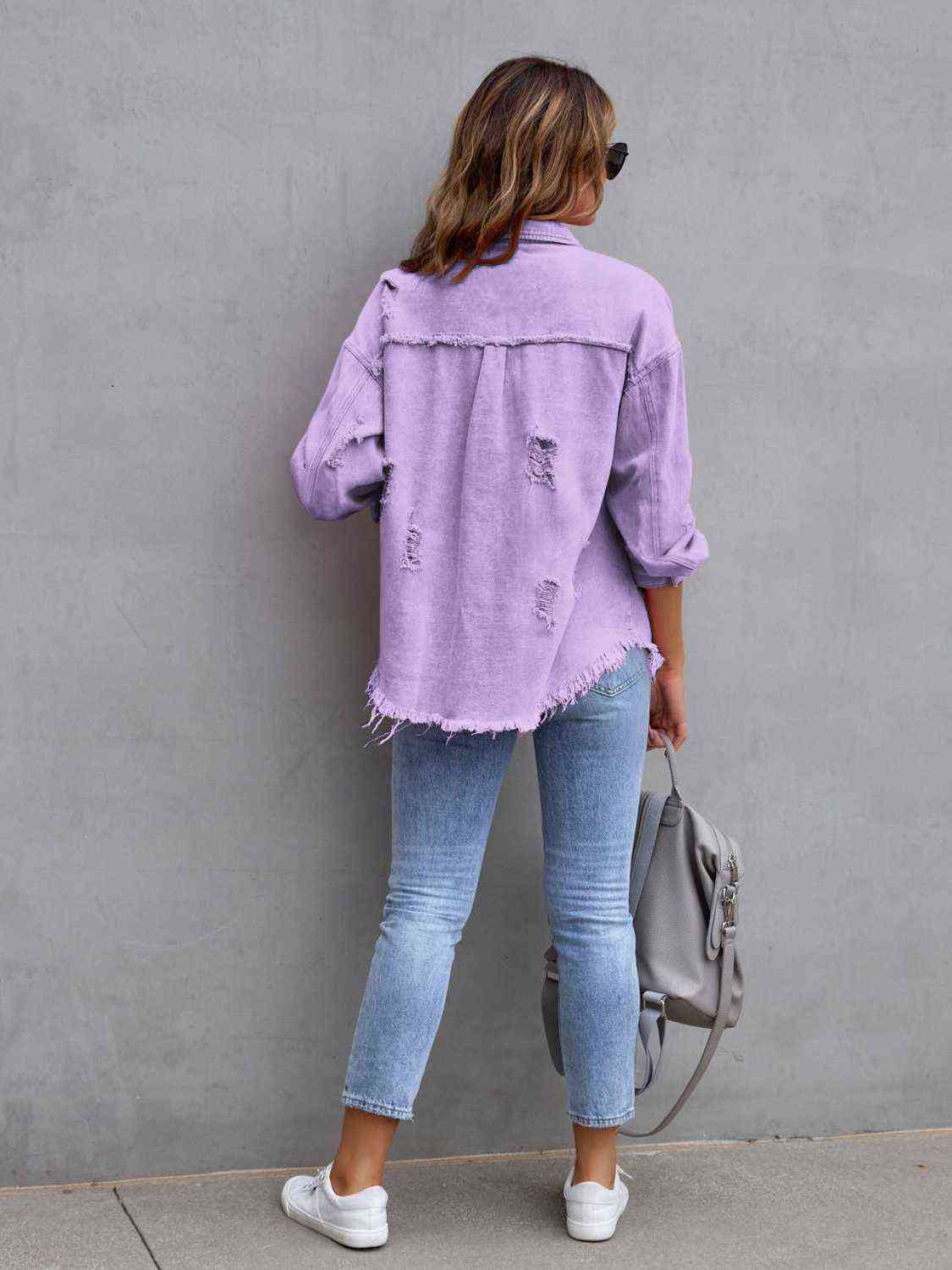 Rugged Vogue Distressed Denim Jacket