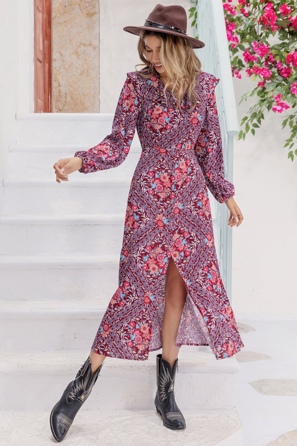Paisley Passion Midi Dress