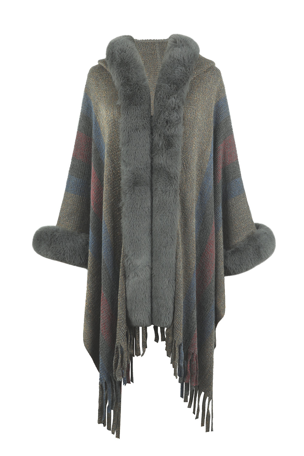 Cozy Glamour Fur Poncho