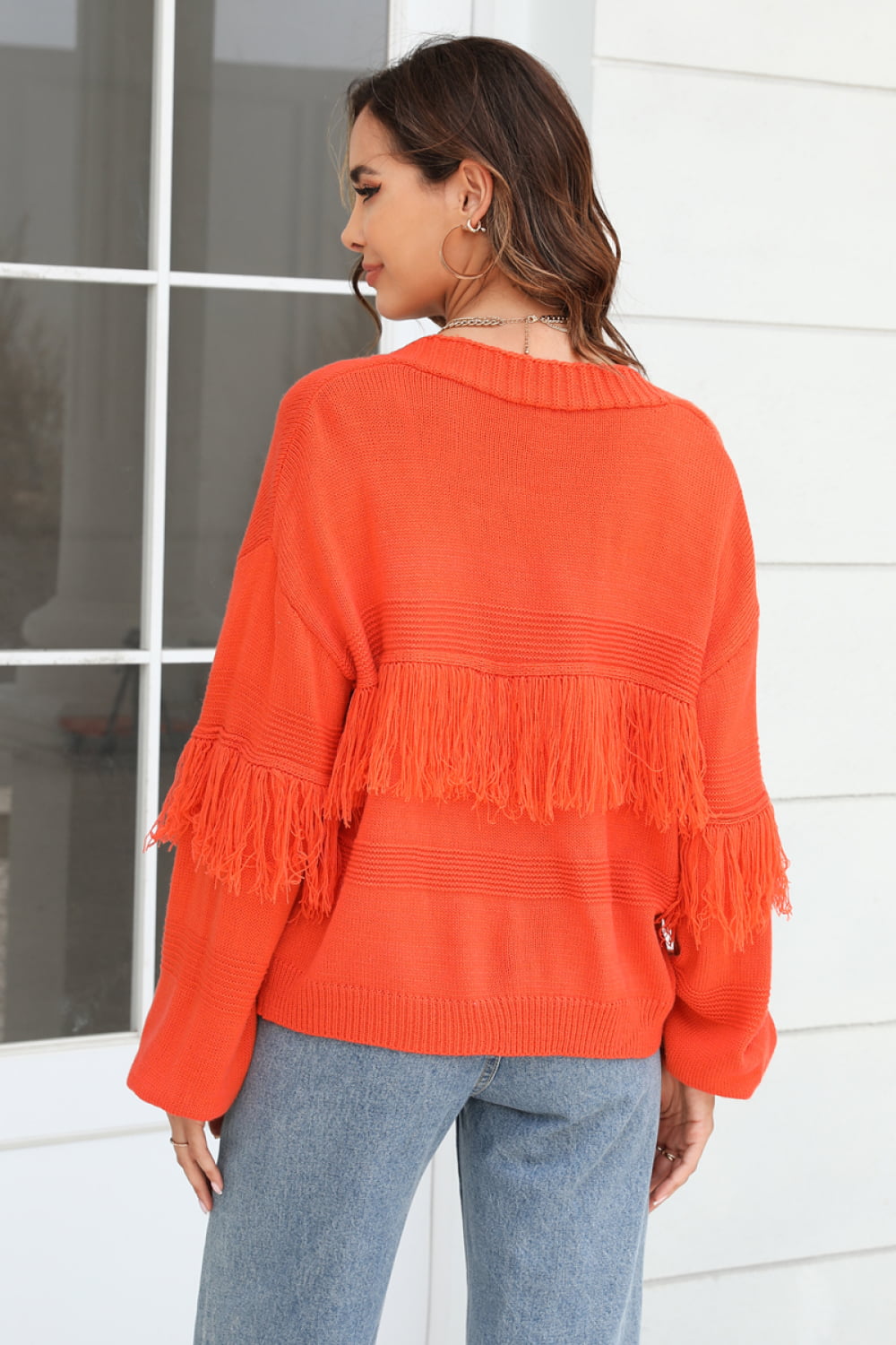 Fringe Open Front Cardigan