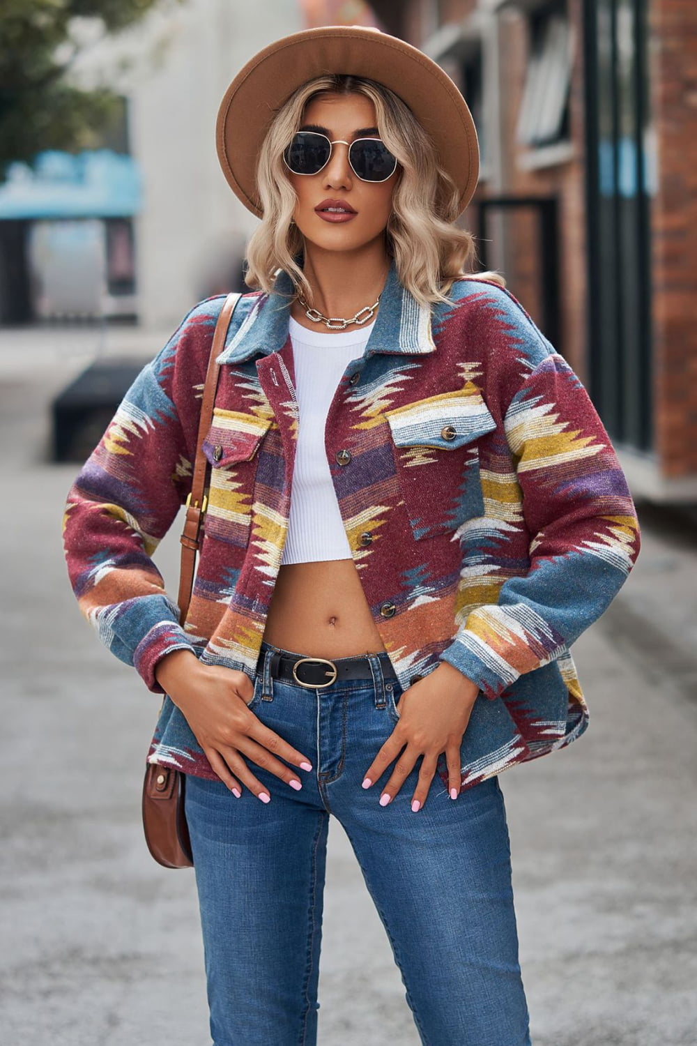 Tribal Treasures Collared Jacket