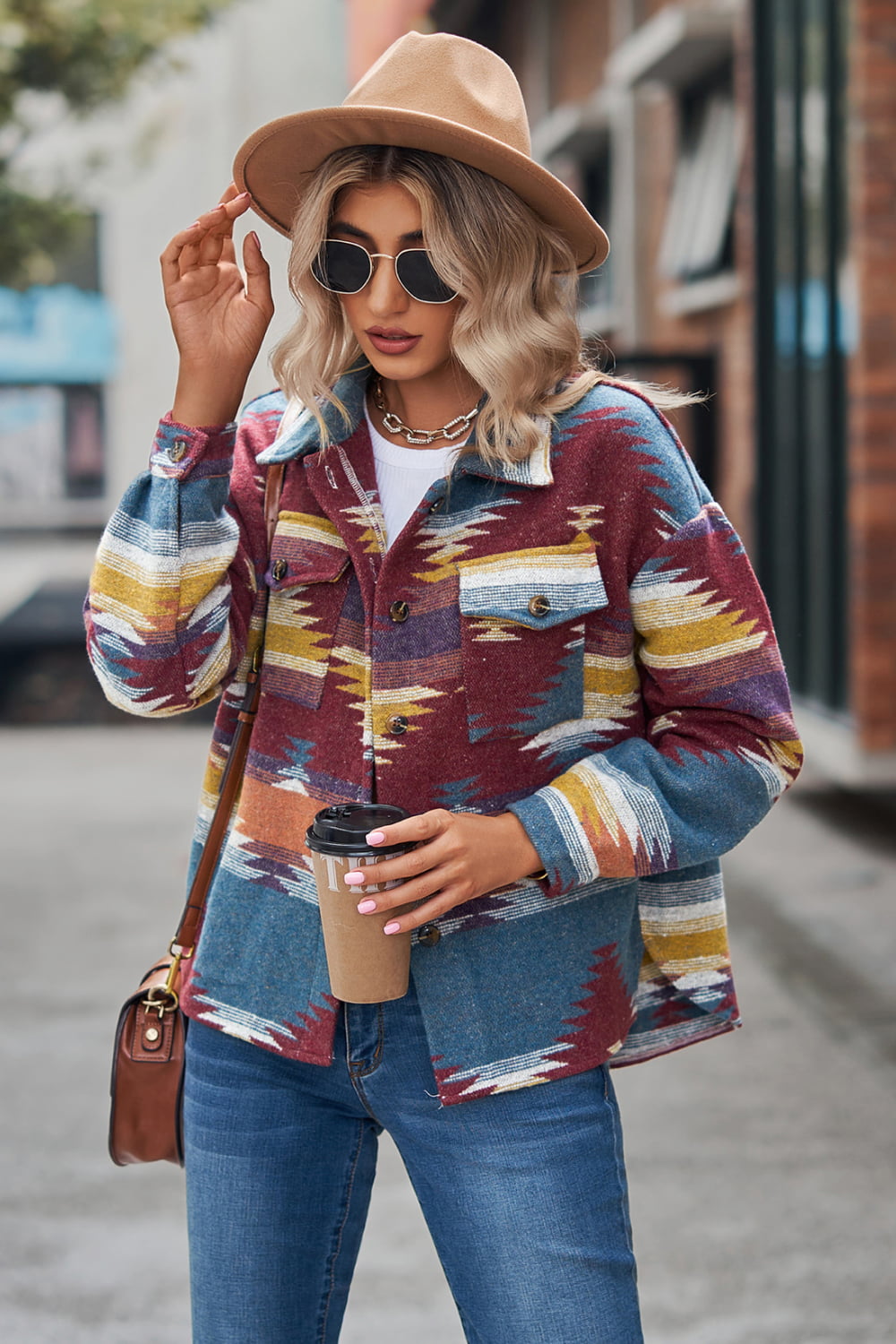 Tribal Treasures Collared Jacket