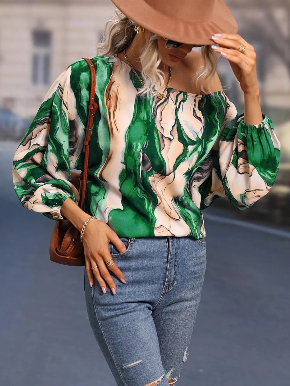 Elliana Boat Neck Blouse