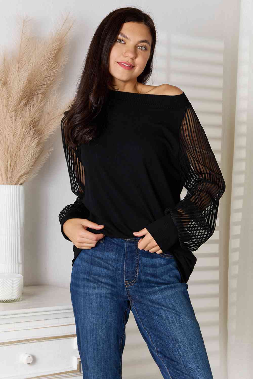 Tender Tones Raglan Sleeve Blouse