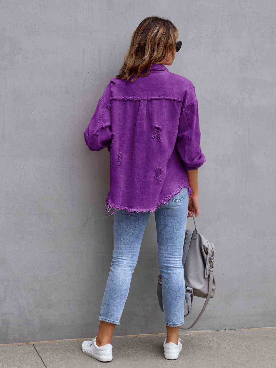 Rugged Vogue Distressed Denim Jacket