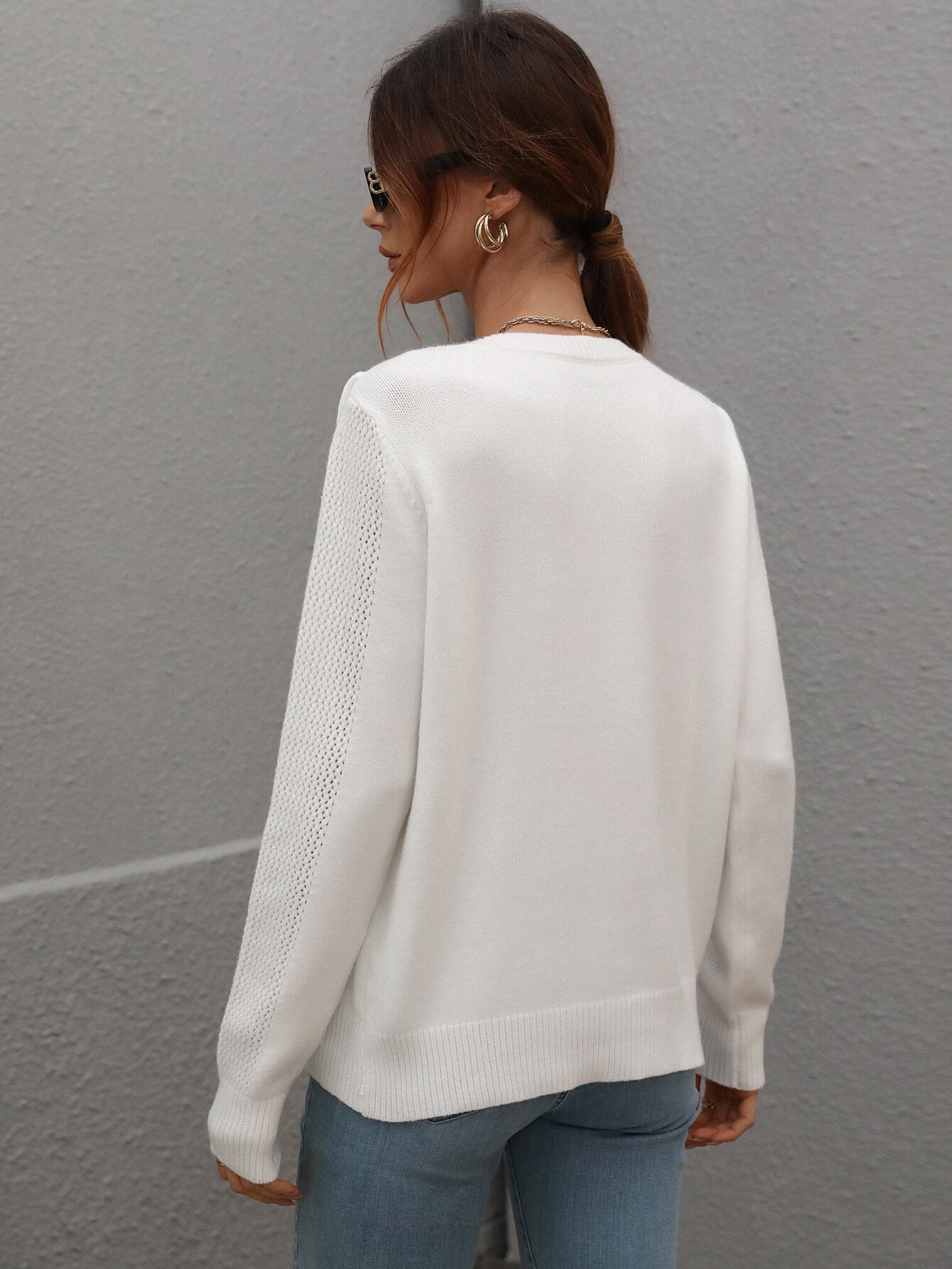 Effortless Fringe Accent Sweater