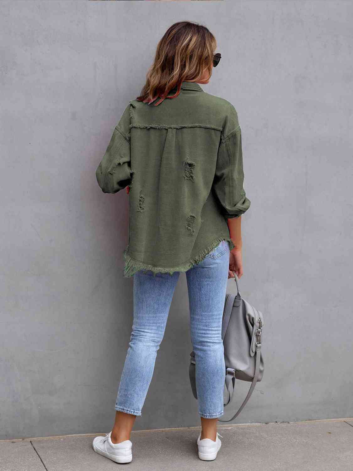 Rugged Vogue Distressed Denim Jacket