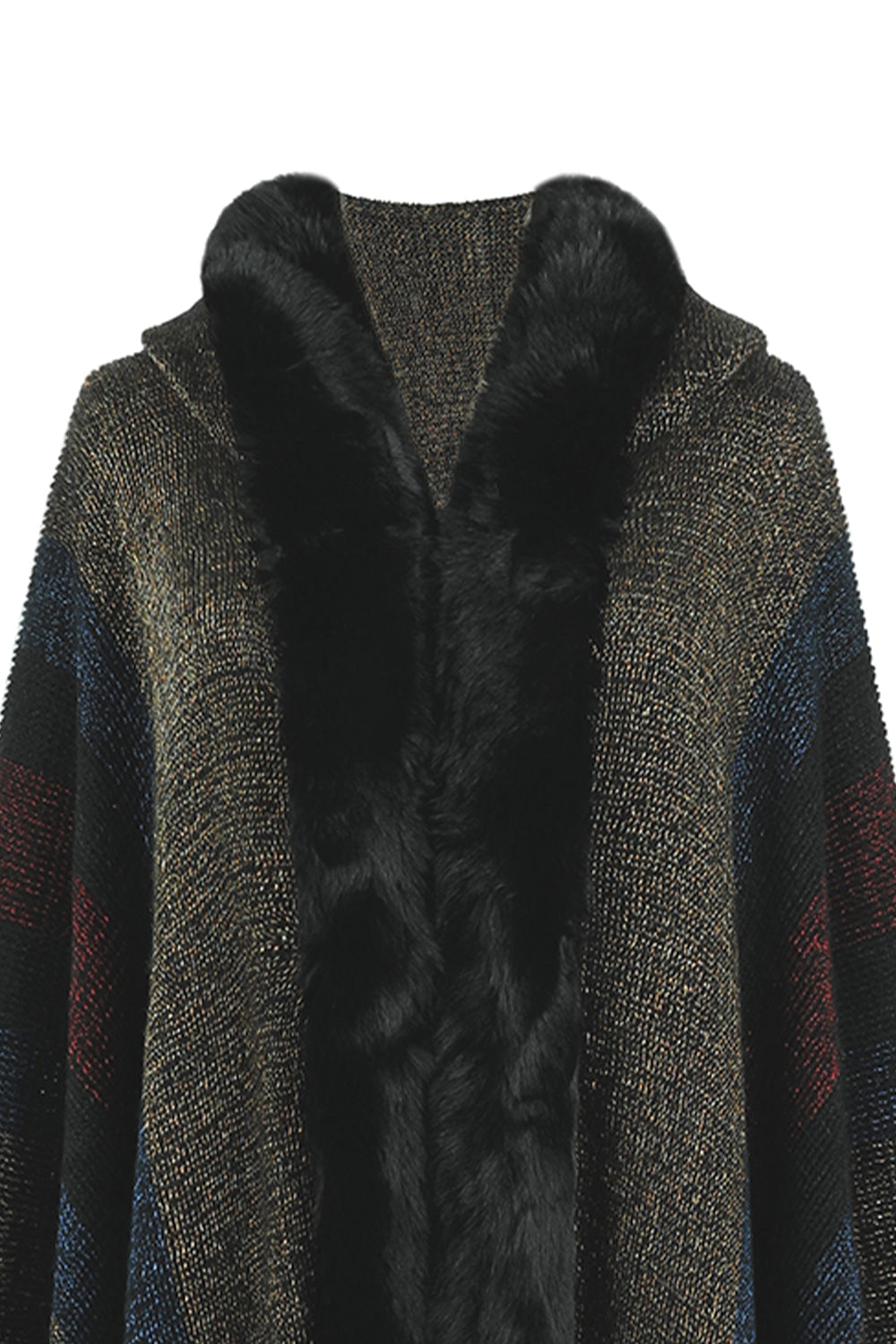 Cozy Glamour Fur Poncho