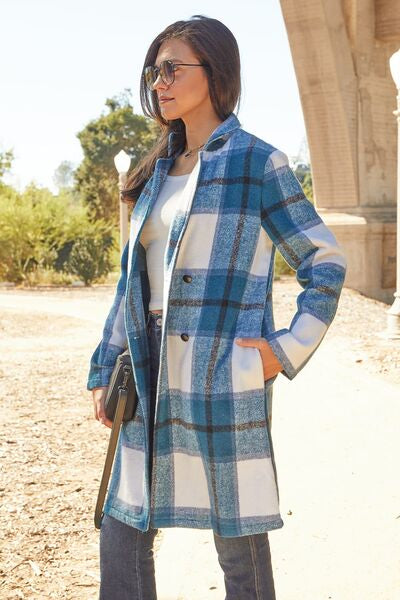 Classic Checkmate Lapel Coat