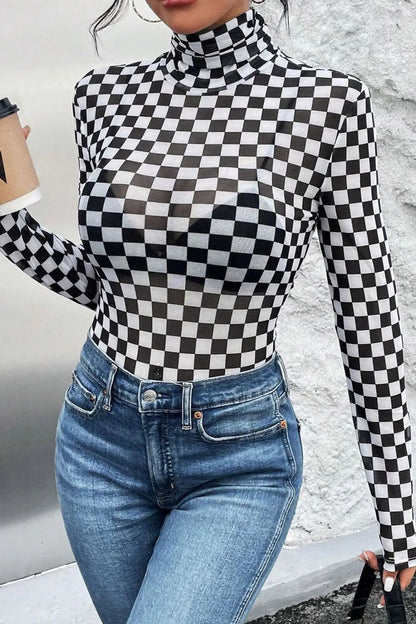 Checkerboard Babe Bodysuit