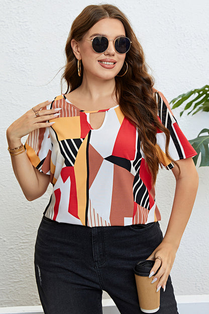 Claire Color Rush Cutout Blouse