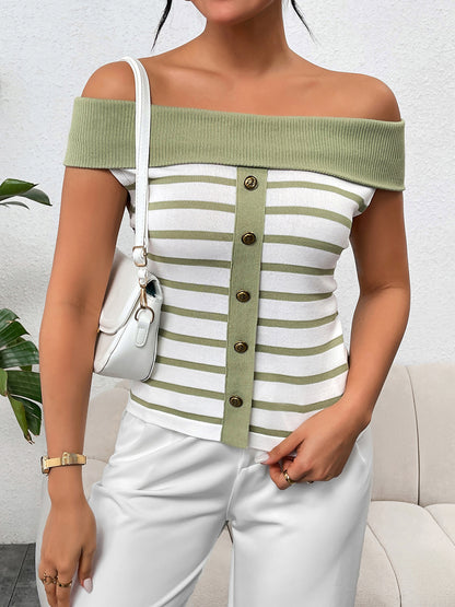 Kali Striped Charm Top