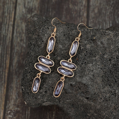 Shimmer Stones Drop Earrings