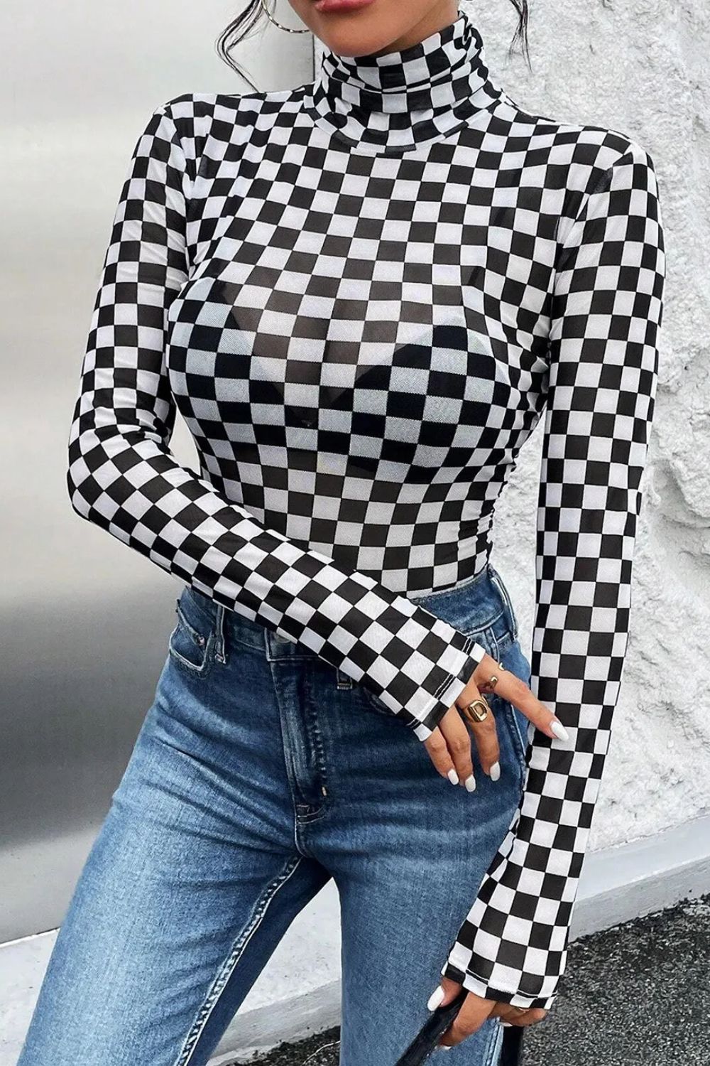 Checkerboard Babe Bodysuit