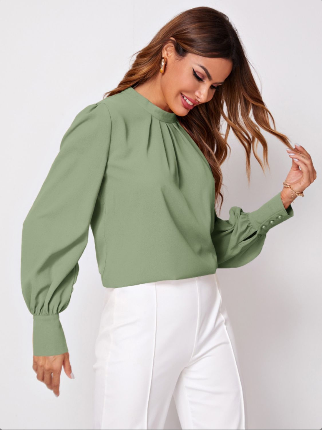 Ruched Reflections Blouse