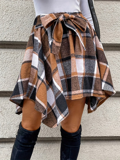 Highland Twist Plaid Skirt