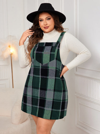 Stella Plaid Suspender Dress