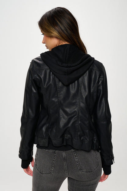 Blackout Double Zip Hooded Jacket