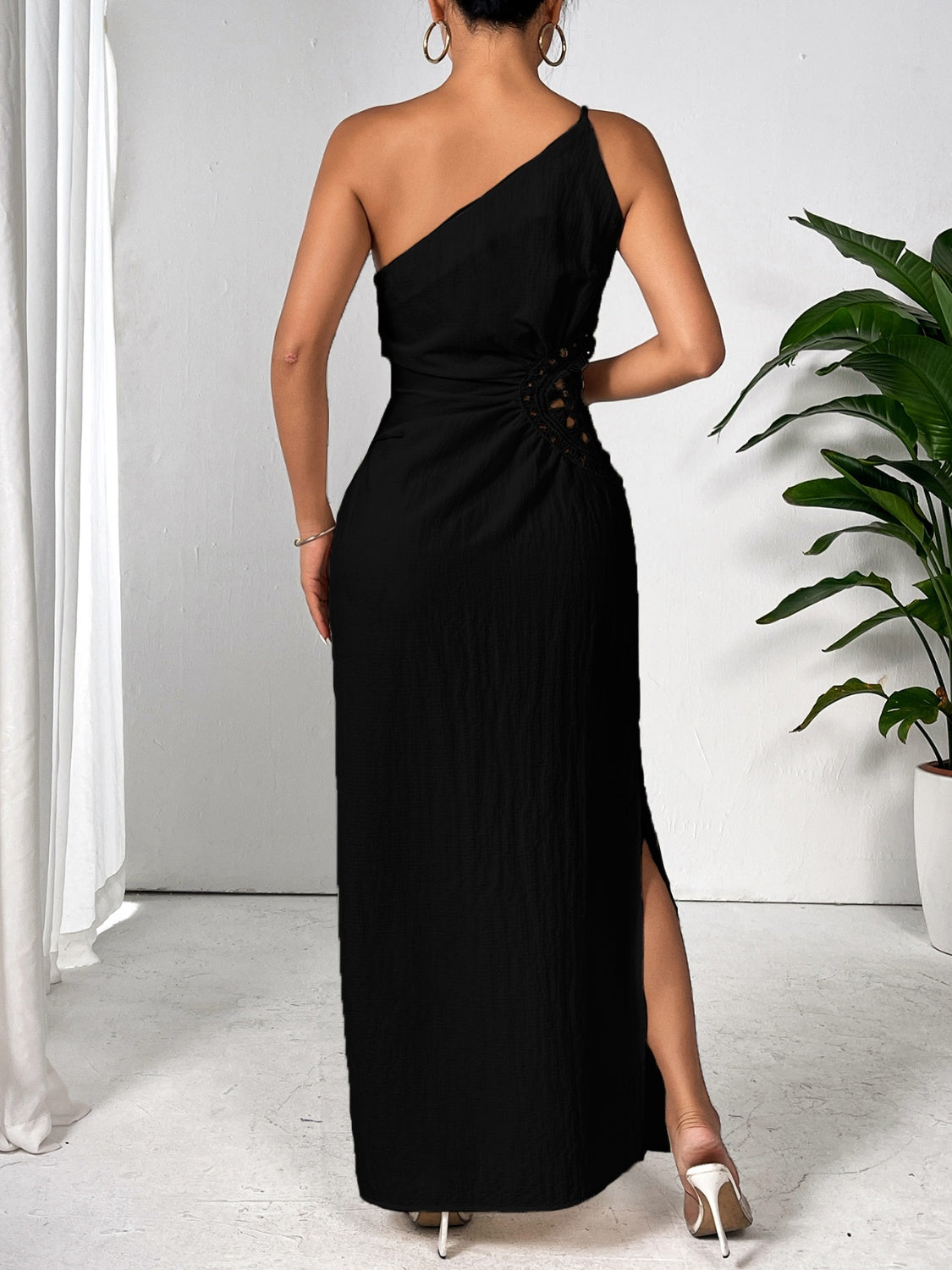 Poised Perfection Ruched Maxi Dress