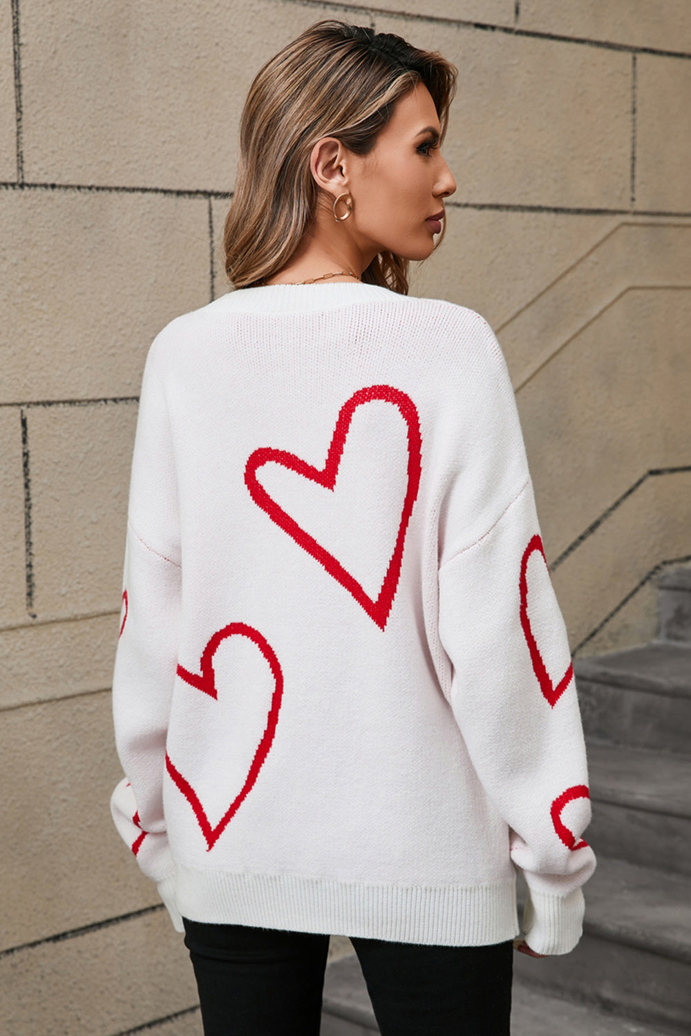 Falling for Hearts Sweater