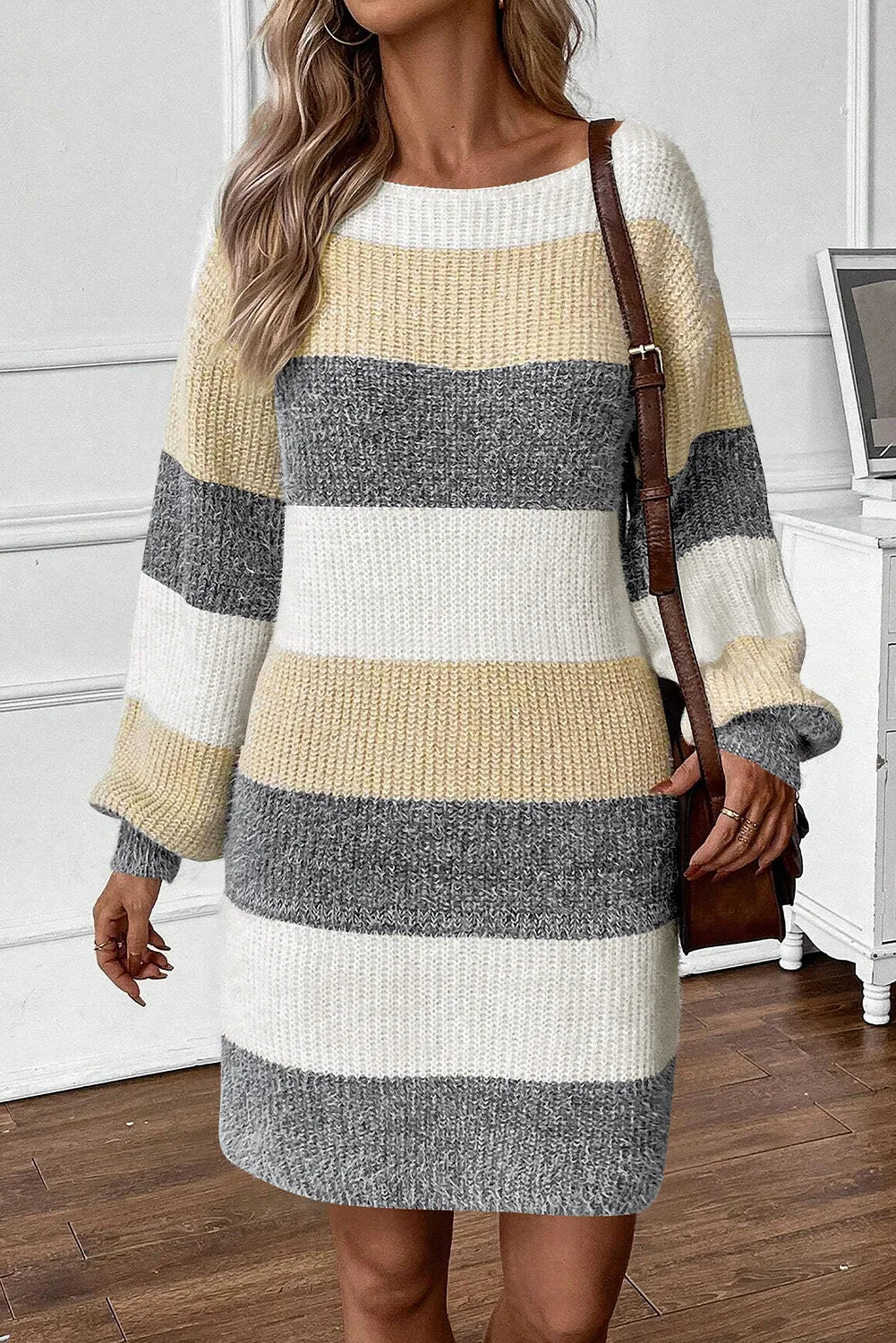 Peyton Blocked Sweater Dress